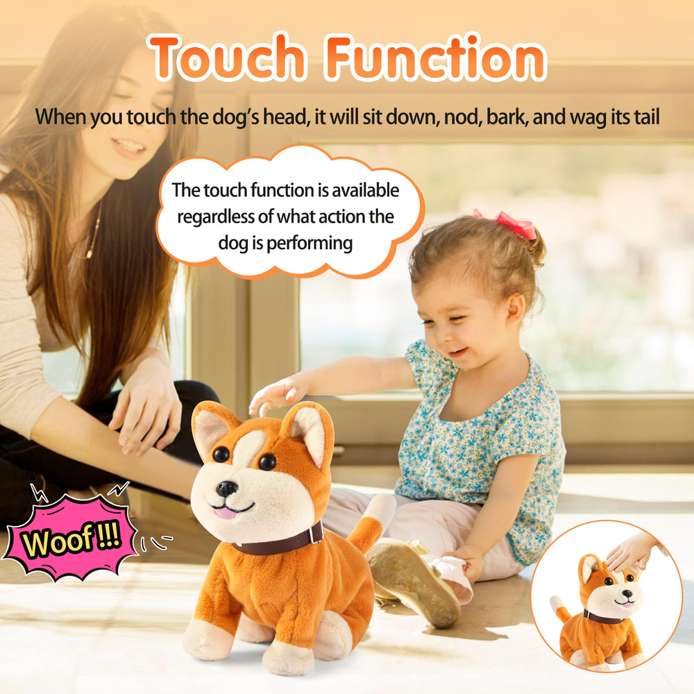 Kindenwinn corgi puppy music mode and dancing for lively playtime