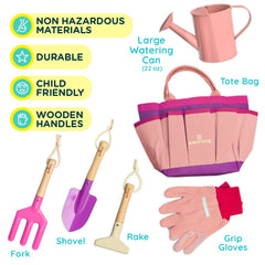 Kinderific gardening set gloves lightweight hand protection during planting