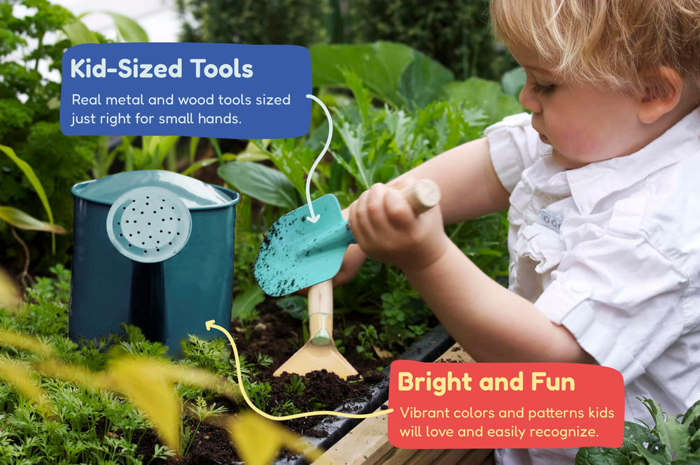 Kinderific kids-tools-fork supports imaginative outdoor gardening play.