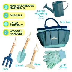 Kinderific kids-tools-spade is lightweight and safe for young diggers.