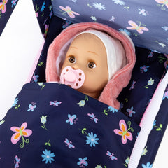 Kinderplay vibrant floral pattern adds colorful styling to pretend nursery play.