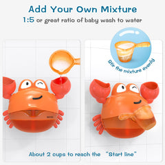 KINDIARY bath toy with strong suction base for stable tub play