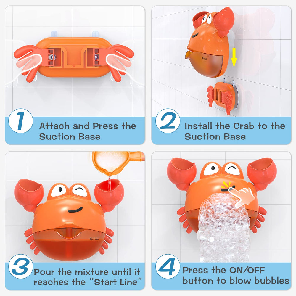 KINDIARY bubble toy sparks imaginative bath games for babies and toddlers