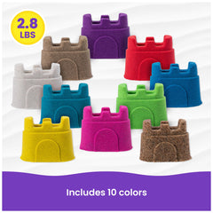 Party favors and gift packaging showcase Kinetic Sand Castle Containers for celebrations.