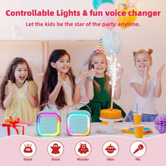 Kinglucky mini karaoke blue Bluetooth connection for seamless streaming.