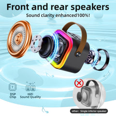 Kinglucky mini karaoke Bluetooth setup showing seamless device pairing