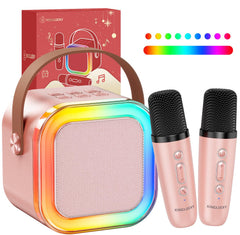 Kinglucky mini karaoke rose gold gift-ready packaging appeals to shoppers.