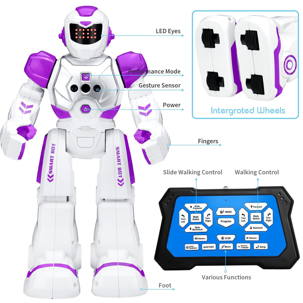 KingsDragon robots toy interactive companion for kids ages 6 and up.