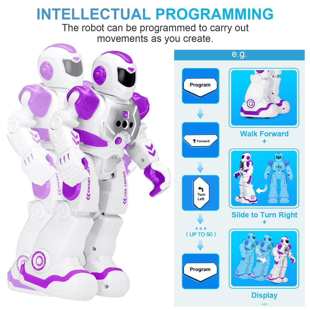 KingsDragon robots toy USB charging for quick power-up and longer play.