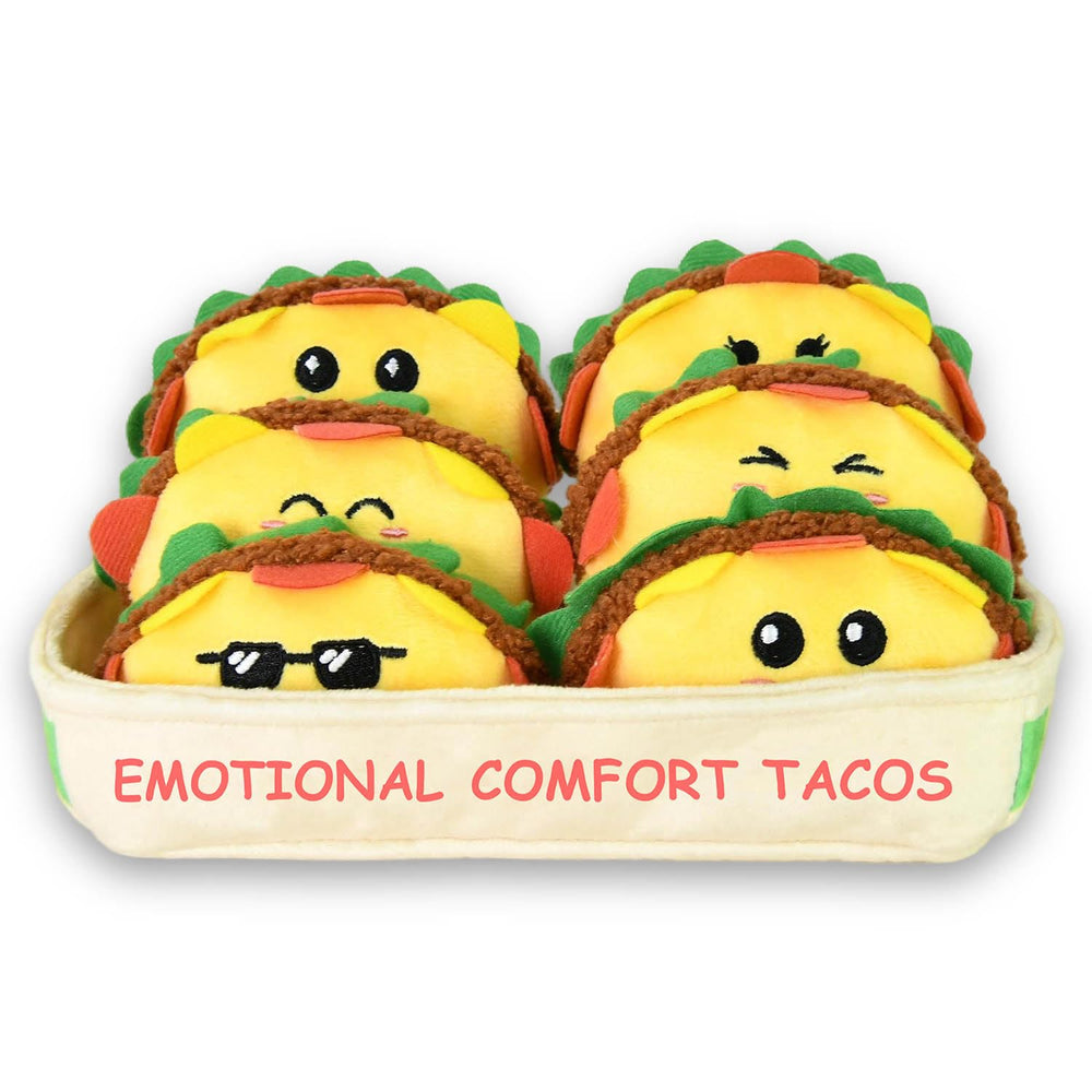 Kingwee inspirational emotional support tacos in serving tray offer cozy desk decor.