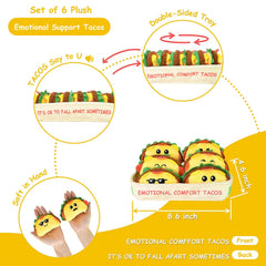 Kingwee plush tacos feel soft and comforting to hug.