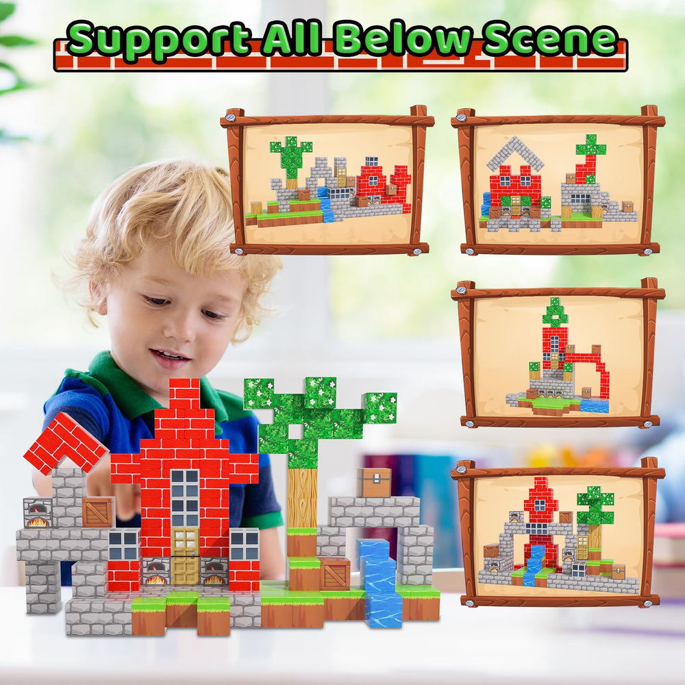 Kinhzrude Magnetic Blocks 3D building ideas spark imaginative design.