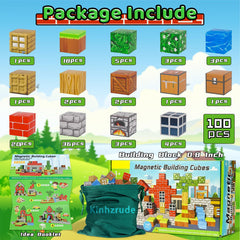 Kinhzrude Magnetic Blocks colorful tiles promote hands-on STEM exploration.