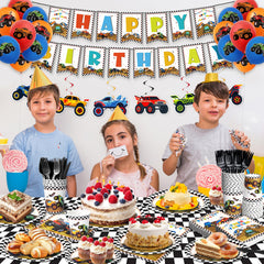 Kinovo Monster Truck balloons add vibrant color and festive flair.
