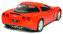 KiNSMART 2007 Corvette Z06 die-cast metal construction for durability.