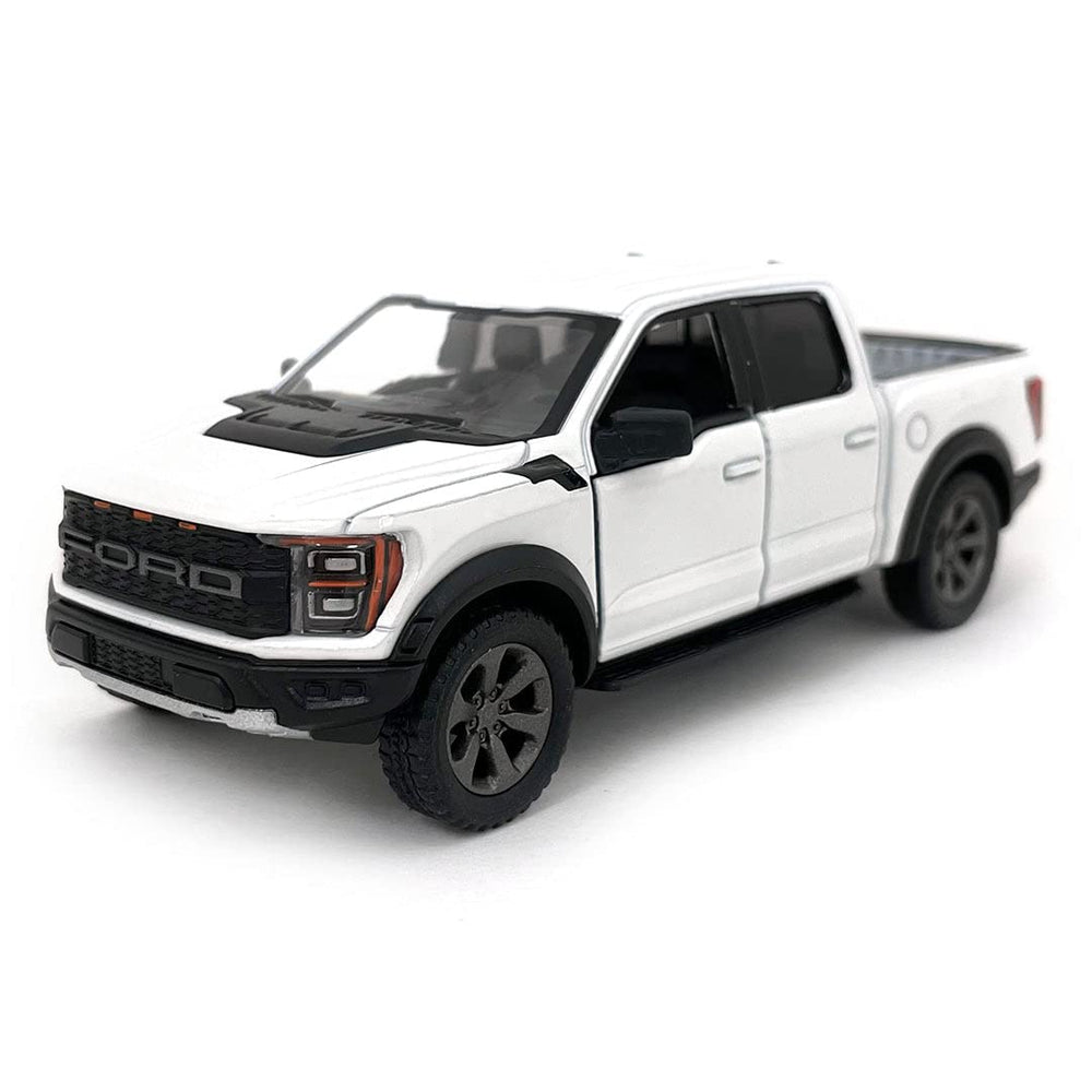 KiNSMART set of 4 Ford F-150 Raptor die-cast collection in four colors for display