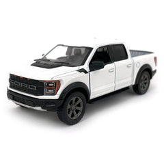 KiNSMART set of 4 Ford F-150 Raptor die-cast collection in four colors for display