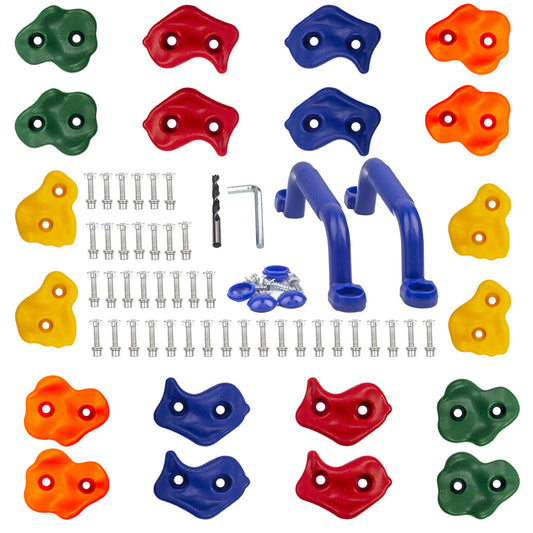 KINSPORY pig-nose rock-holds 20pc for kid-friendly climbing.