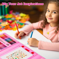 KINSPORY travel-friendly art kit compact for on-the-go creativity.