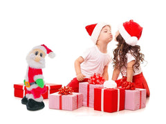 Kinteshun Twerking Santa doll in box, ready for gifting.