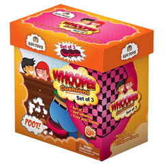 Kipi Toys whoopee cushion set of 3 self-inflating for instant laughs at parties
