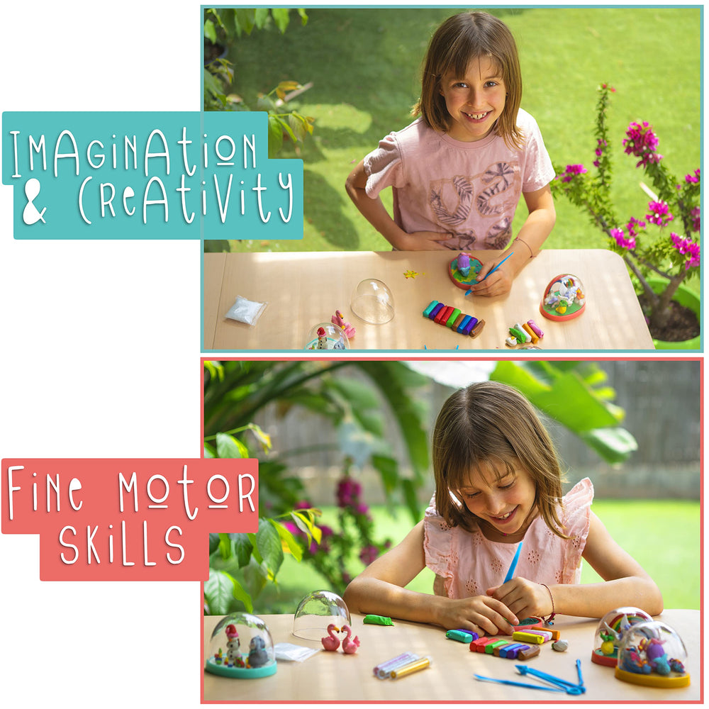 Kipipol modeling tools for kids used during globe decoration.