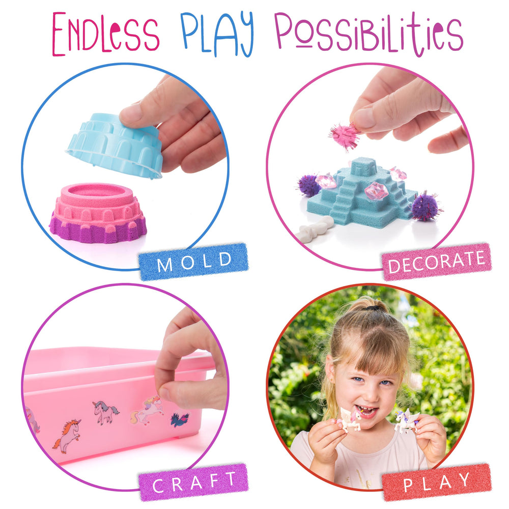 Kipipol sensory-bin accessories for customizing scenes with gems and decor.