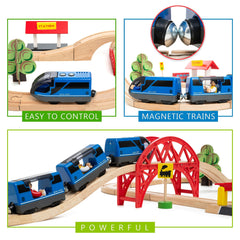 KipiPol jungle sticker scene enhances colorful train customization.