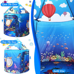 KirKjufell spacious kids tent fits three children for shared pretend play