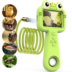 Kiscamgear kids camera front view highlights kid-friendly design for curious explorers.