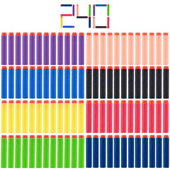 KISEER 240-pcs colorful darts pack for Nerf battles with safe foam bullets
