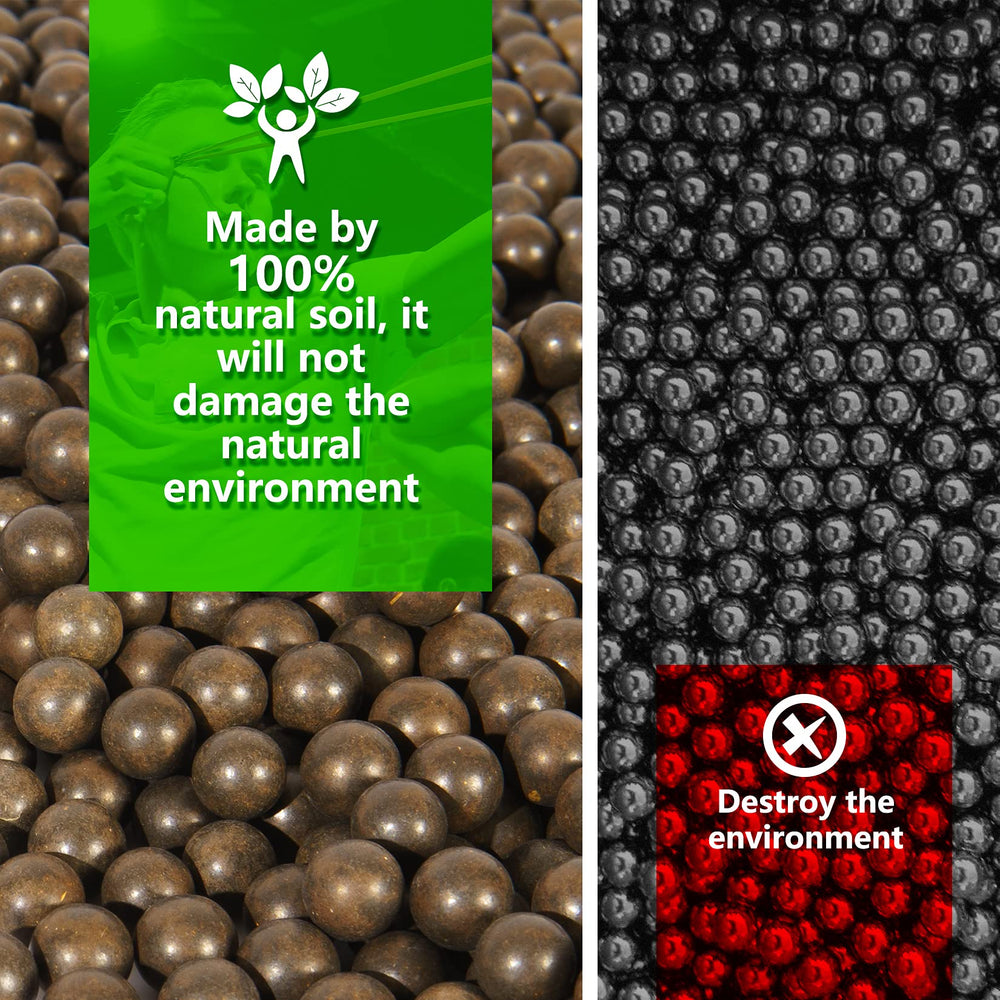 KISEER clay ball dissolving in water illustrating eco-friendly disposal.