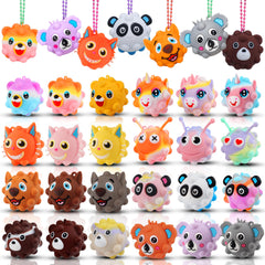 KissFree Animal Pop Ball front view, kid-friendly fidget toy for focus and fun