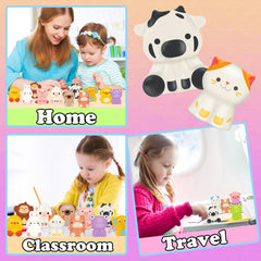 KissFuture cat squishy toy for bright color play and imagination.