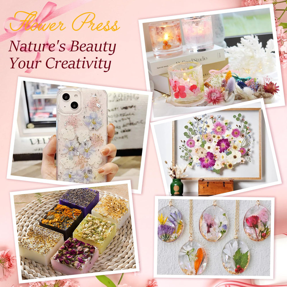 KISSONE gift-ready flower press kit packaging for creatives