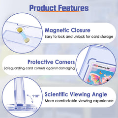 Kitoyz 35pt acrylic sleeves protect cards from scratches and glare