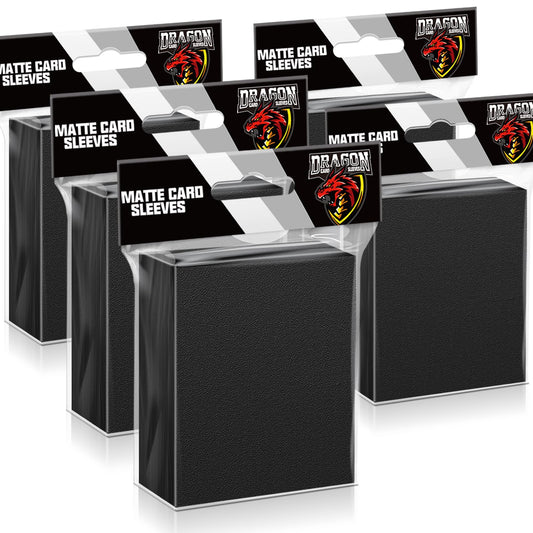 Kitoyz 500 black card sleeves pack for secure trading card storage