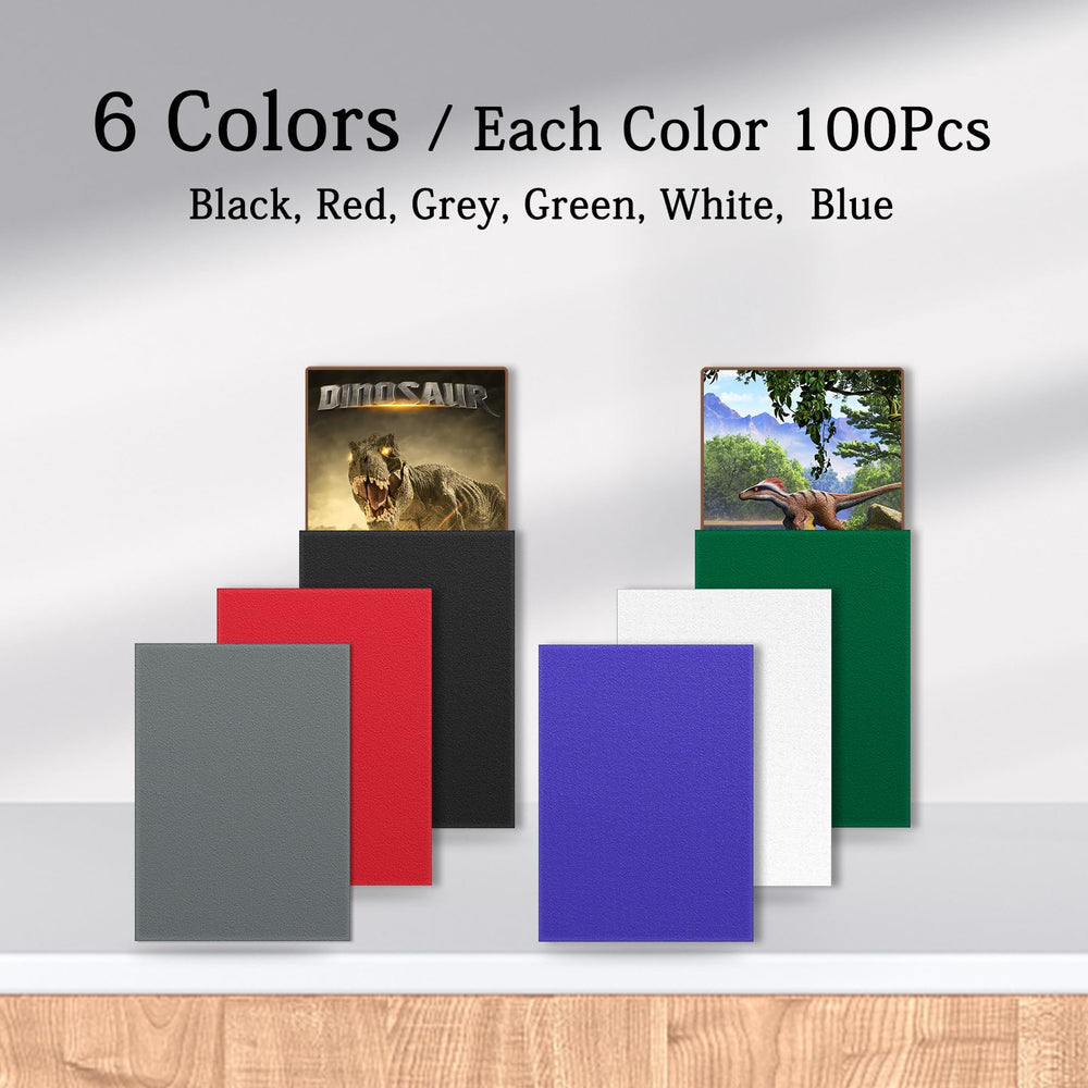 Kitoyz six-color variety pack showing color options for personalized card sets.