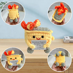 KivTovMo handmade crochet art piece showcases craftsmanship and personality.