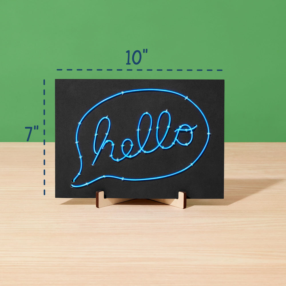 Hang tabs for mounting finished neon-style signs