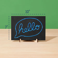 Hang tabs for mounting finished neon-style signs
