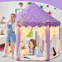 KIXINWA Purple Princess Tent in gift-ready packaging