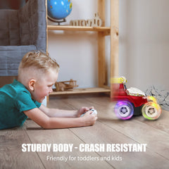 Kizeefun RC Stunt Car rechargeable battery supports longer play sessions