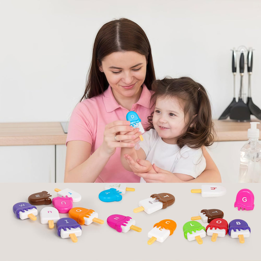 Kizh travel-friendly alphabet ice cream toy compact for road trips