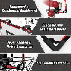 Complete accessory kit with balls and pump for quick setup.