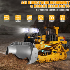 KIZJORYA bulldozer bucket detail reveals realistic construction toy design