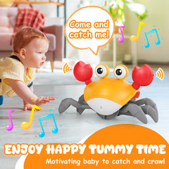 KIZJORYA orange crawling crab with rechargeable battery for long play
