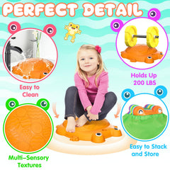 KIZJORYA indoor/outdoor playset supports balance and coordination during family activities.