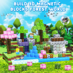 KIZJORYA stem-friendly blocks encourage critical thinking during forest world builds