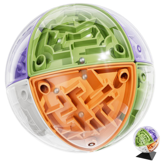 KIZONLY 3D Ball Puzzle color sections boost problem solving and motor skills